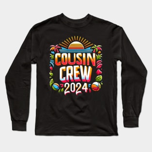 Cruise Crew 2024 Vacation Trip Sailing Squad Matching Family Long Sleeve T-Shirt